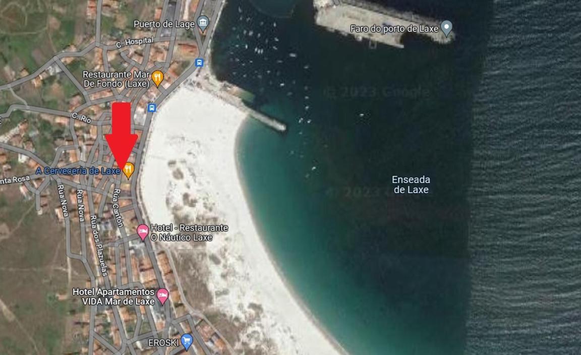 Apartamento En Playa De Laxe Exteriör bild